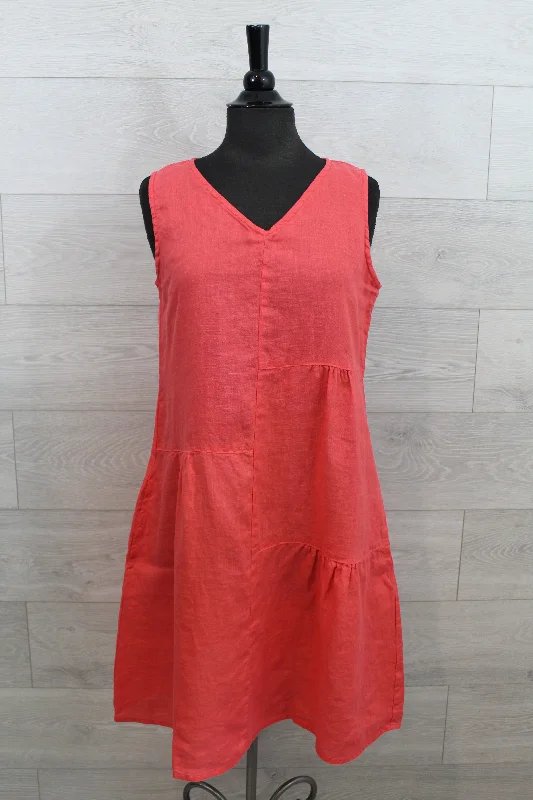 Cut Loose Hanky Linen - Patch Dress FINAL SALE PRICE