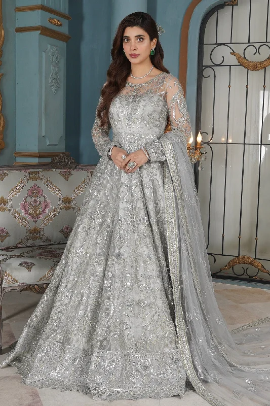 Pakistani Long Gown and Dupatta Dress for Bride #BS906