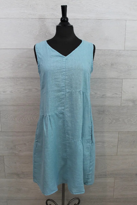 Cut Loose Hanky Linen - Patch Dress FINAL SALE PRICE