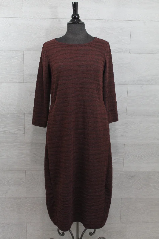 Cut Loose Texture Char Knit - 3/4 Sleeve Dress FINAL SALE ITEM