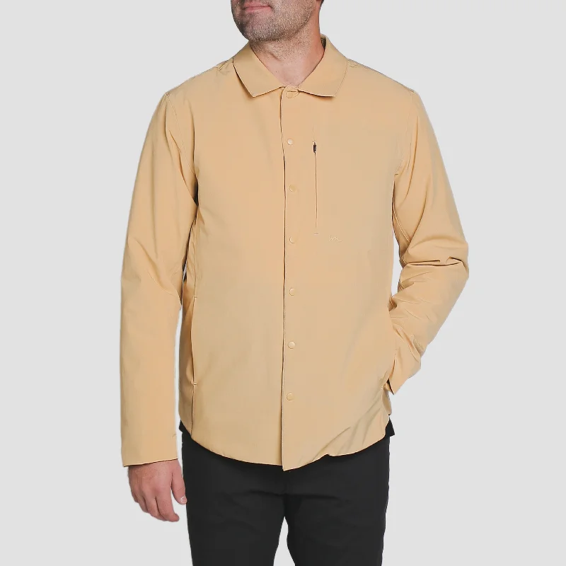 Millennium 2L Shacket Desert Elegant Peplum Blouse