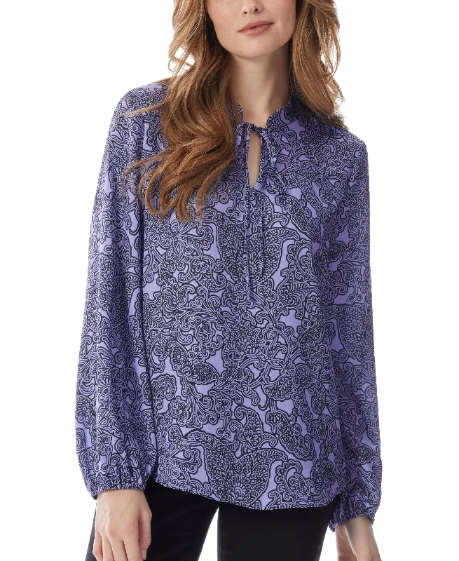 Womens Tie Front Blouse Top Side Tie Blouse