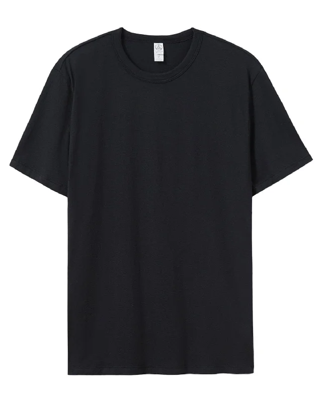 Alternative Mens Modal Tri-Blend T-Shirt | True Black Basic T-Shirt Crew Neck Short Sleeve Alternative Mens Modal Tri-Blend T-Shirt | True Black Basic T-Shirt Crew Neck Short Sleeve