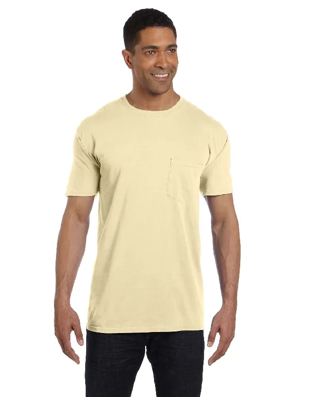 Comfort Colors Garment-Dyed Pocket T-Shirt | Banana Welt Pockets Slit Pockets
