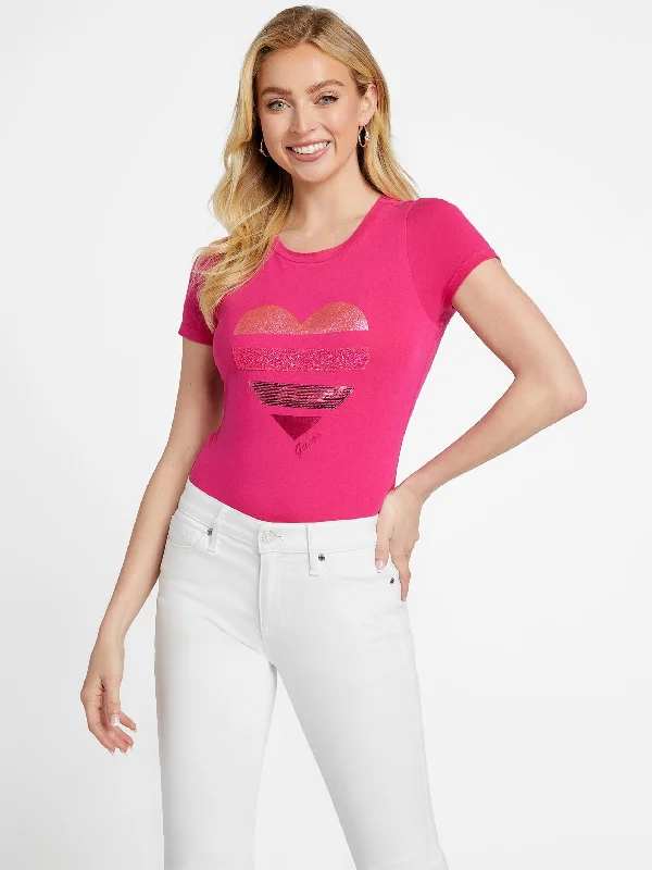 Eco Harty Tee V-Neck T-Shirt Long Sleeve Cotton