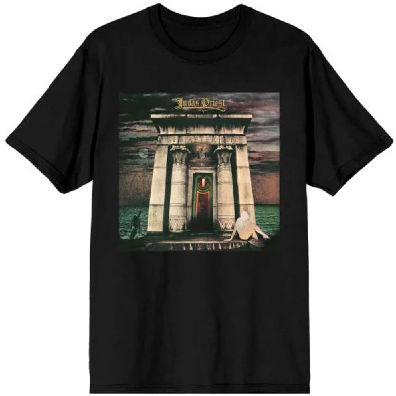 Judas Priest | Official Band T-Shirt | Sin After Sin Album Cover Boxy Fit Fitted Loose Judas Priest | Official Band T-Shirt | Sin After Sin Album Cover Boxy Fit Fitted Loose