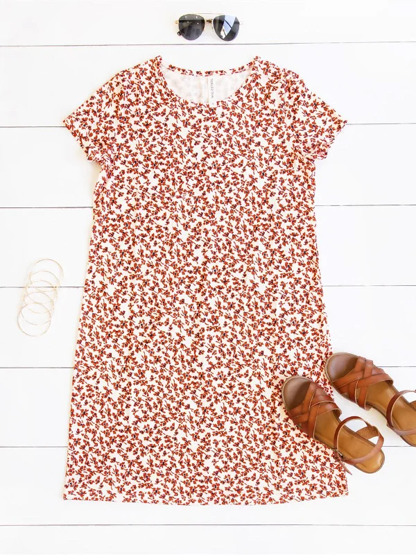 Small Floral Red