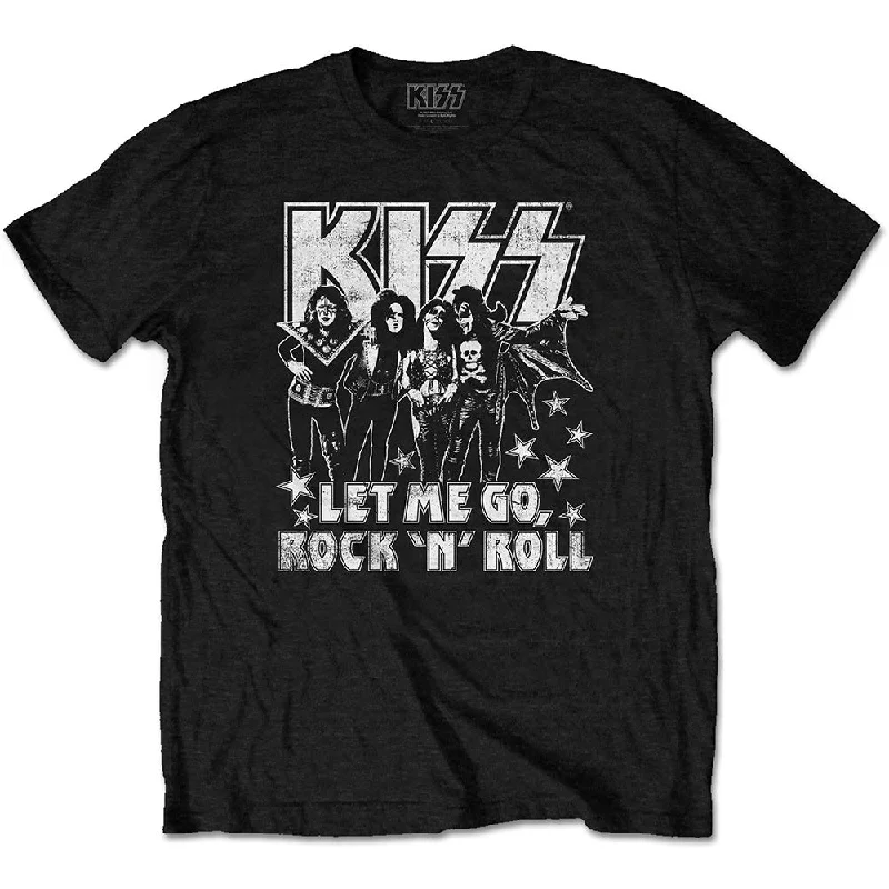 KISS | Official Band T-Shirt | Let Me Go Front Pockets Side Pockets Patch Pockets