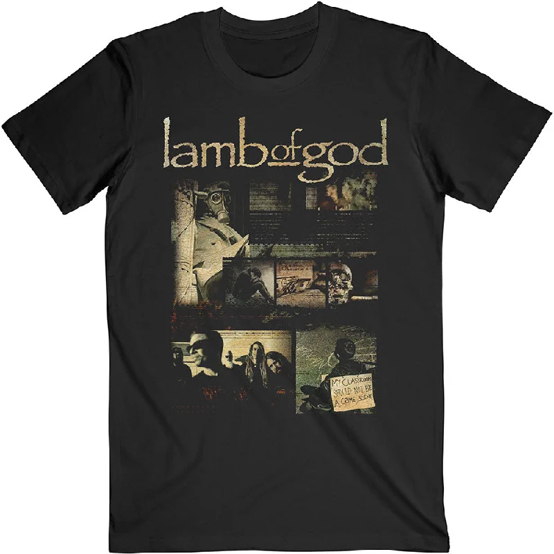 Lamb Of God | Official Band T-Shirt | Album Collage Fleece Fabric Down Fabric Feather Fabric Lamb Of God | Official Band T-Shirt | Album Collage Fleece Fabric Down Fabric Feather Fabric
