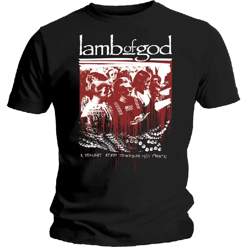 Lamb Of God | Official Band T-Shirt | Enough is Enough Cashmere Blend Cotton Blend Poly Blend Lamb Of God | Official Band T-Shirt | Enough is Enough Cashmere Blend Cotton Blend Poly Blend