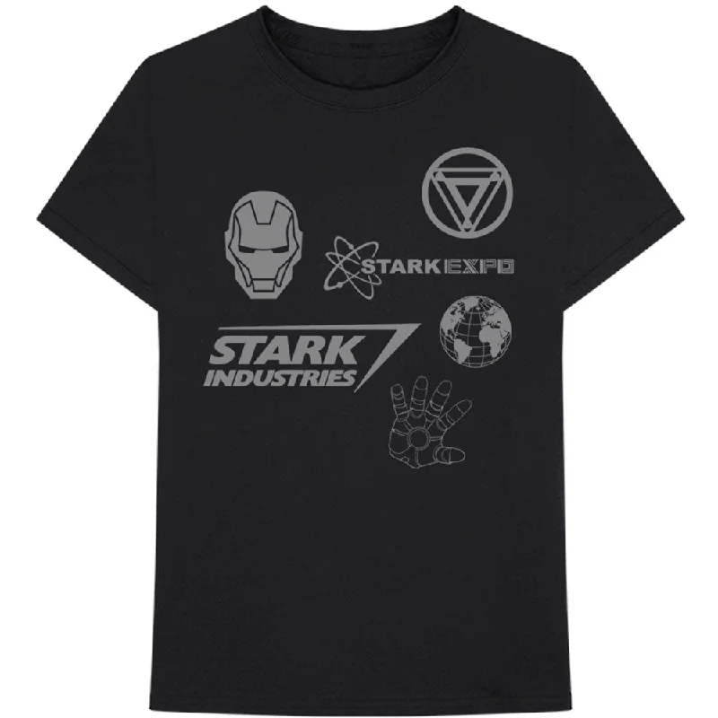Marvel Comics | Official Band T-Shirt | Iron Man Stark Expo Beaded Sequined Faux Fur Marvel Comics | Official Band T-Shirt | Iron Man Stark Expo Beaded Sequined Faux Fur