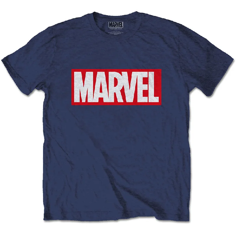 Marvel Comics | Official Band T-Shirt | Marvel Box Logo Spandex Blend Rayon Blend Denim Blend Marvel Comics | Official Band T-Shirt | Marvel Box Logo Spandex Blend Rayon Blend Denim Blend