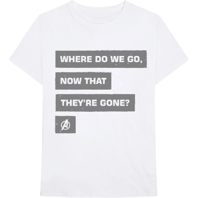 Marvel | Official Band T-Shirt | Avengers Now That They're Gone Mesh Fabric Canvas Fabric Denim Fabric Marvel | Official Band T-Shirt | Avengers Now That They're Gone Mesh Fabric Canvas Fabric Denim Fabric