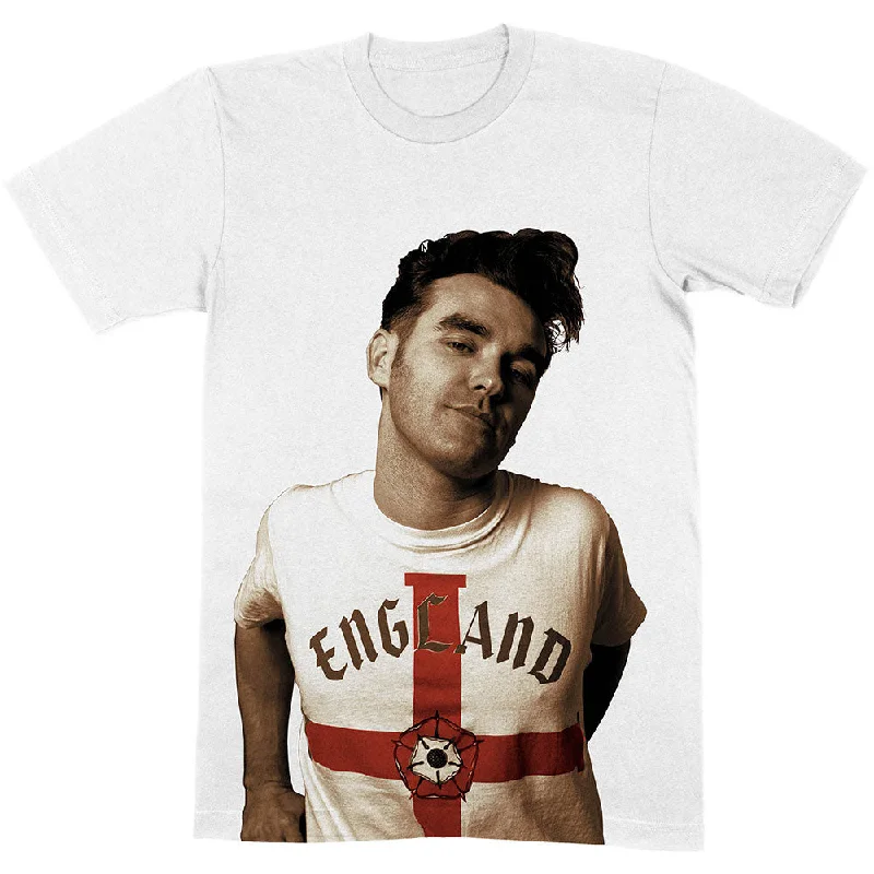 Morrissey | Official Band T-Shirt | Glamorous Glue Satin Blend Silk Blend Wool Blend Morrissey | Official Band T-Shirt | Glamorous Glue Satin Blend Silk Blend Wool Blend