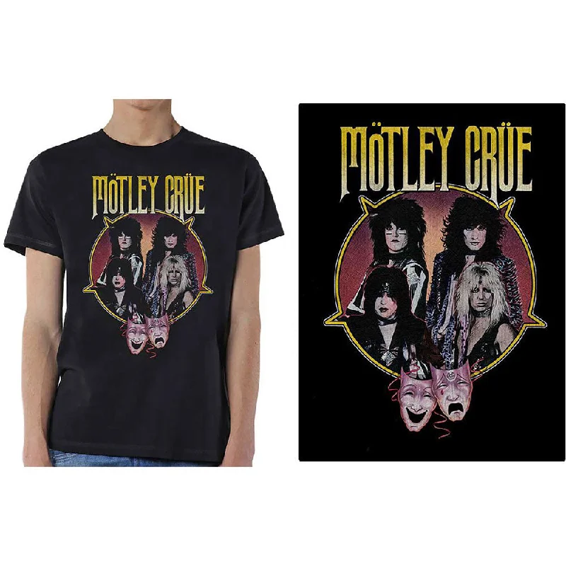 Motley Crue | Official Band T-Shirt | Theatre Pentagram Front Pockets Side Pockets Patch Pockets Motley Crue | Official Band T-Shirt | Theatre Pentagram Front Pockets Side Pockets Patch Pockets
