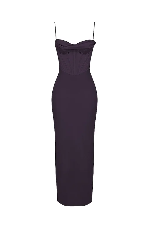 Charmaine Night Shade Corset Maxi Dress by House of CB Casual Maxi Dress with Pockets Charmaine Night Shade Corset Maxi Dress by House of CB Casual Maxi Dress with Pockets