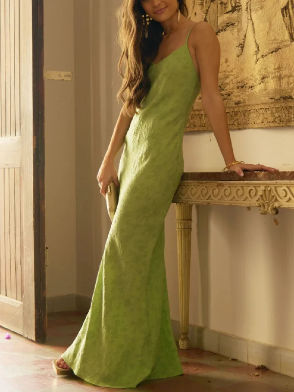Elegant Lime Green Charming Jacquard V-Neck Maxi Dress Chic Summer Floral Maxi Dress Elegant Lime Green Charming Jacquard V-Neck Maxi Dress Chic Summer Floral Maxi Dress