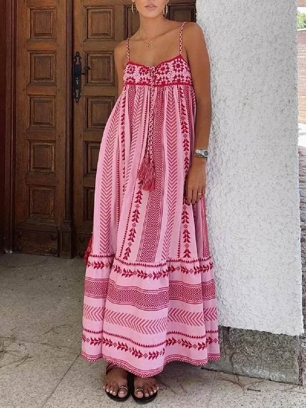 Ethnic Style Crochet Patchwork Graceful Knitted Slip Maxi Dress Comfortable Satin Maxi Dress Ethnic Style Crochet Patchwork Graceful Knitted Slip Maxi Dress Comfortable Satin Maxi Dress