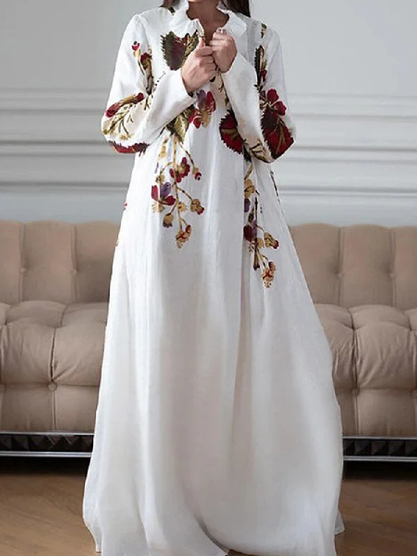 Floral Print V-neck Long Sleeve Holiday Casual Women Maxi Dress Fashionable Sleeveless Maxi Dress Floral Print V-neck Long Sleeve Holiday Casual Women Maxi Dress Fashionable Sleeveless Maxi Dress