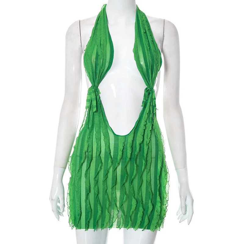 Green Mini Dress