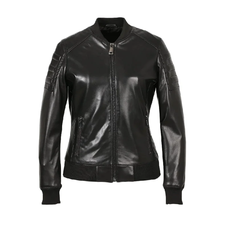 Lucilla Womens New Zealand Perfect Bomber Leather Jacket Satin Fabric Silk Fabric Chiffon Fabric Lucilla Womens New Zealand Perfect Bomber Leather Jacket Satin Fabric Silk Fabric Chiffon Fabric