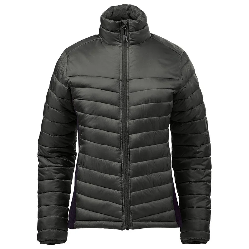 Stormtech Women's Granite/Black Montserrat Thermal Jacket Welt Pockets Slit Pockets Flap Pockets Stormtech Women's Granite/Black Montserrat Thermal Jacket Welt Pockets Slit Pockets Flap Pockets