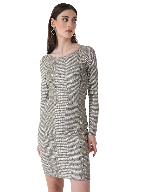 Kazo Women's Lace Fit and Flare Mini Dress (Olive) Trendy Crossover Mini Dress