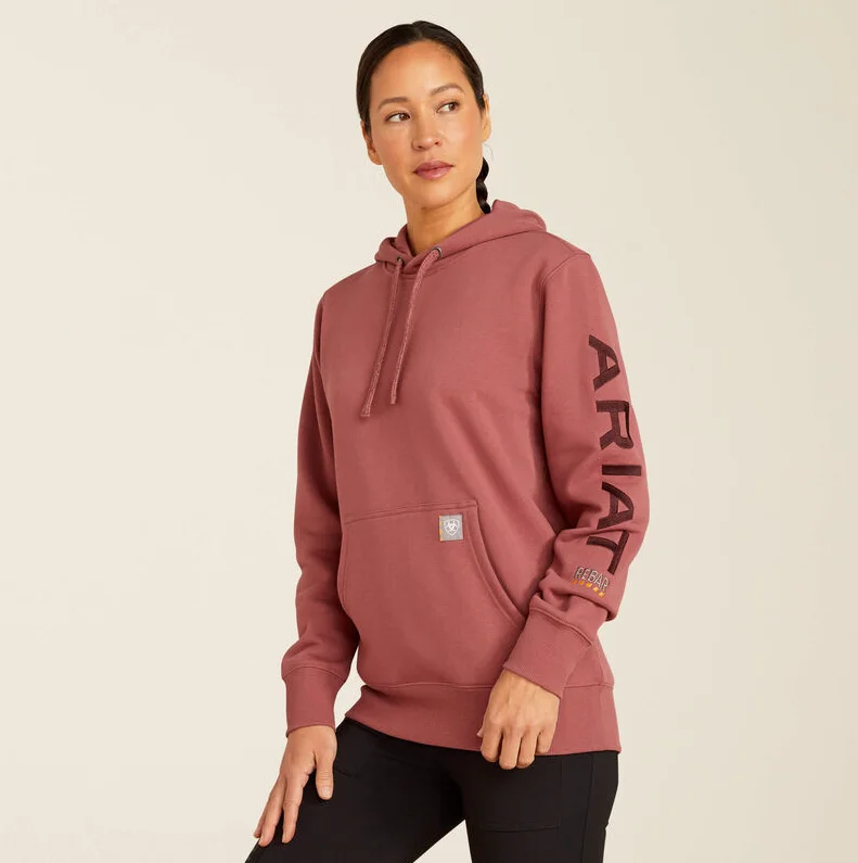 Ariat Women's Roan Rouge Rebar Graphic Hoodie 10052724 Hoodie with Mesh Breathable Sporty