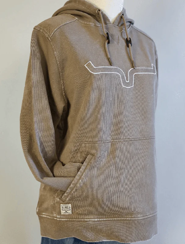 Kimes Ranch Women's Brown Lamar Hoodie Hoodie with Drop Shoulder Relaxed Streetwear