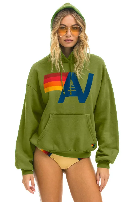 LOGO PULLOVER RELAXED HOODIE - JUNGLE GREEN Hoodie with Hidden Zipper Minimalist Clean LOGO PULLOVER RELAXED HOODIE - JUNGLE GREEN Hoodie with Hidden Zipper Minimalist Clean