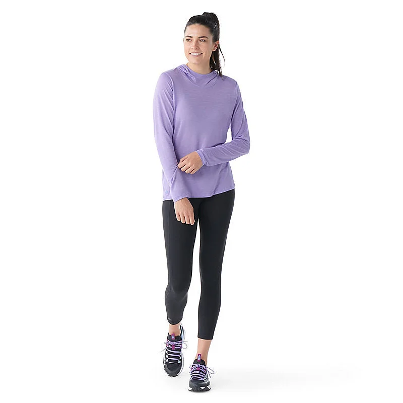 Women's Active Ultralite Hoodie - Ultra Violet Hoodie with Hem Embroidery Detailed Premium
