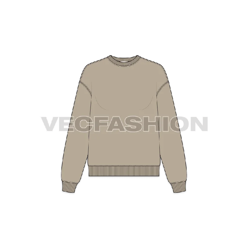 Women's Drop Shoulder Sweatshirt Hoodie with Batwing Sleeves Loose Dramatic