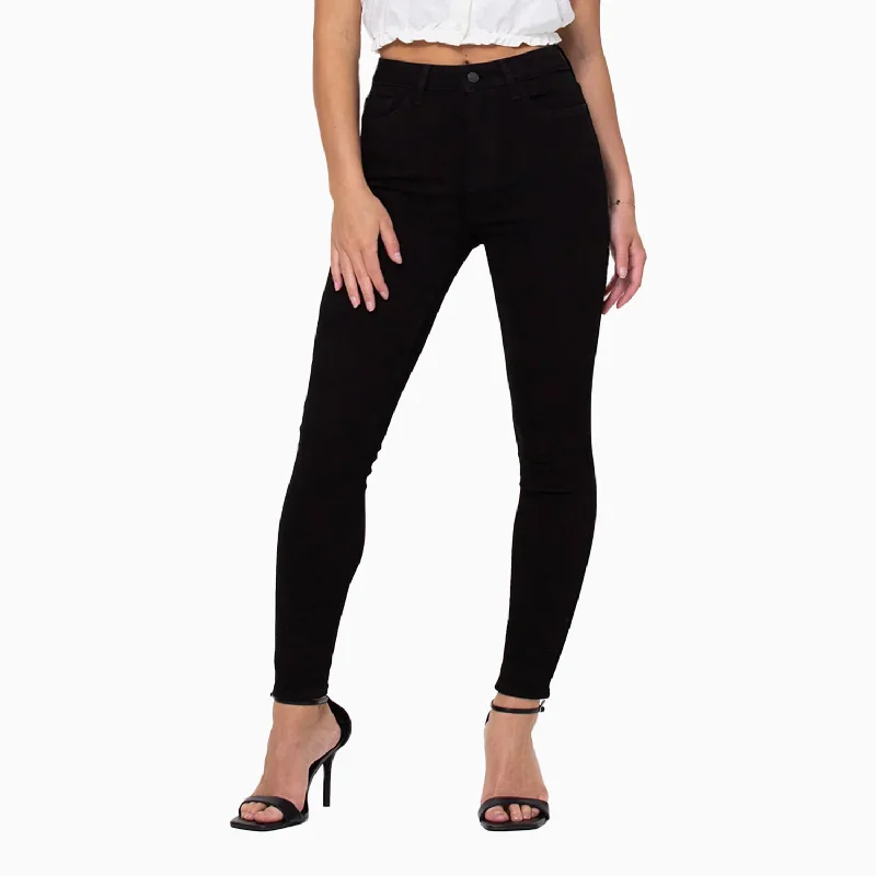 Women's High Rise Ankle Skinny Pant Comfortable Fleece Pants