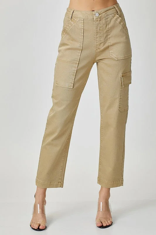 High Rise Cargo Boyfriend Pant Casual Yoga Pants