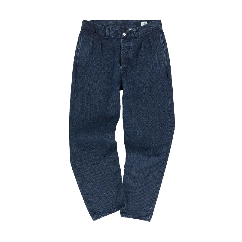 SASHIKO PLEAT PANTS ECO WASH Classic Bootcut Trousers