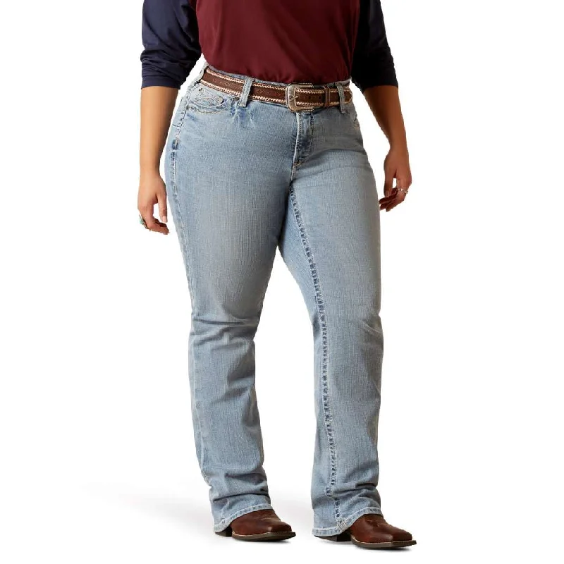 Ariat Ladies Kehlani Colorado Plus Long Mid Rise Boot Cut Jeans Trendy Low-Rise Bootcut Jeans