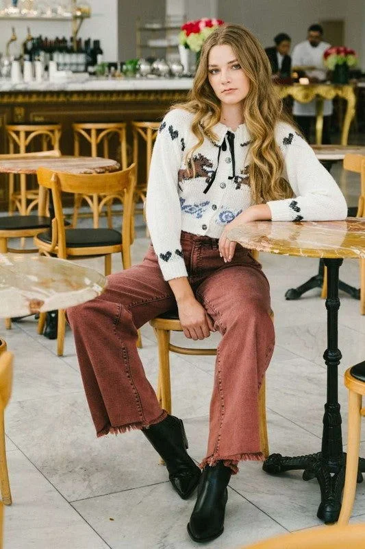 Artemis Vintage Tummy Control Burgundy High Rise Flare Jeans Comfortable Low-Rise Jeans