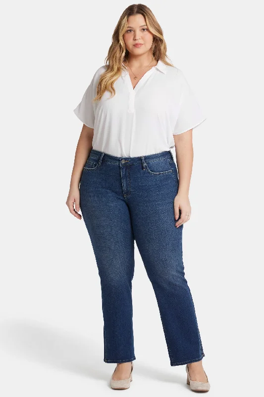 Barbara Bootcut Jeans In Plus Size - Olympus Comfortable Drawstring Waist Jeans