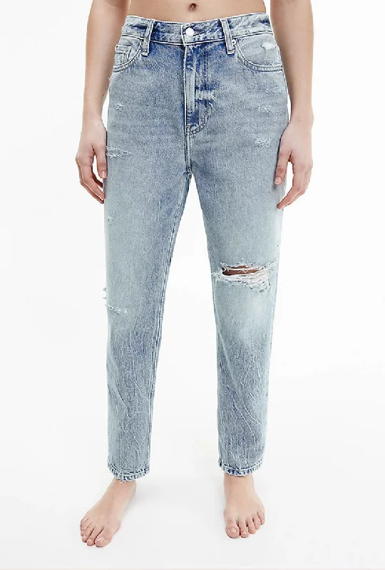 CALVIN KLEIN MOM JEANS Comfortable Zip-Up Skinny Jeans