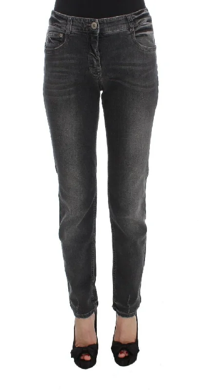 Ermanno Scervino Wash Cotton Blend Stretch Jeans Women's Pants Fashionable Slim Fit Jeans Ermanno Scervino Wash Cotton Blend Stretch Jeans Women's Pants Fashionable Slim Fit Jeans