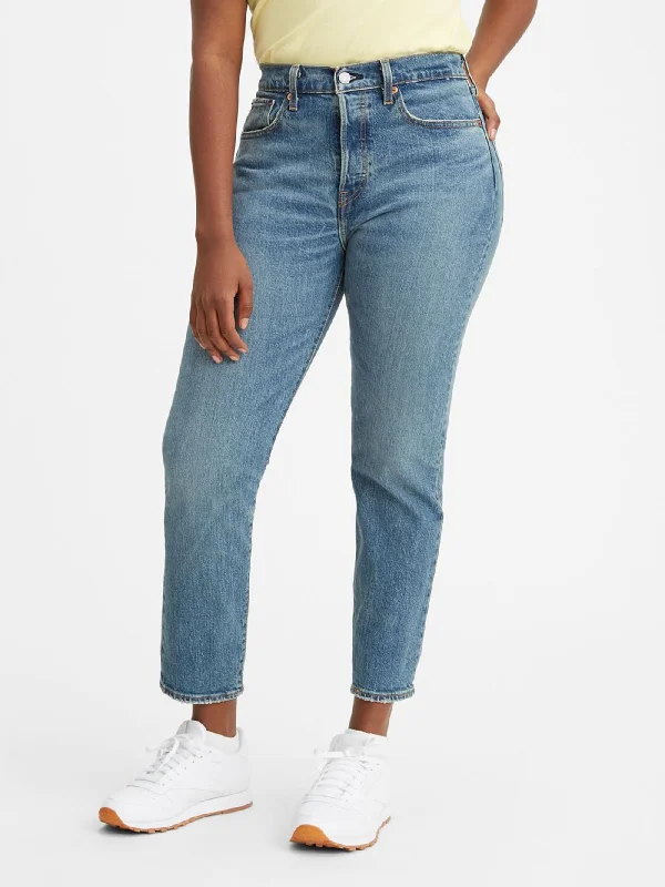 Wedgie Icon High Rise Tapered Straight Fit Jeans Stylish High-Waist Skinny Denim