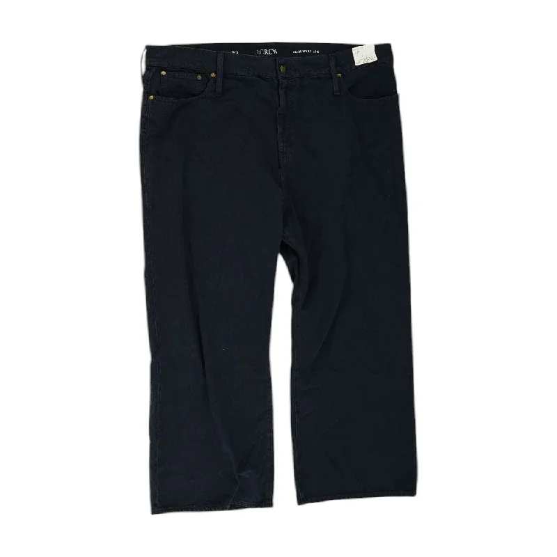 Navy Solid High Rise Wide Leg Jeans Trendy Acid Wash Skinny Jeans