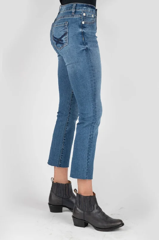 Stetson Womens Blue Cotton Blend 921 High Waist Double X Jeans Trendy Paperbag Waist Jeans Stetson Womens Blue Cotton Blend 921 High Waist Double X Jeans Trendy Paperbag Waist Jeans